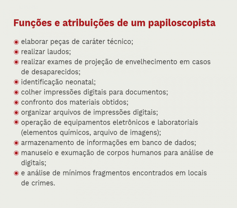 Tecnologia: Papiloscopista e Segurança | IPOG