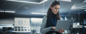 Profissional analisando benefícios do MBA em Gestão de TI para carreira estratégica e liderança em tecnologia.