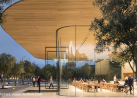 Centro de Visitantes Apple Park / Foster + Partners com aplicação do neurodesign. Imagem: ArchDaily Brasil