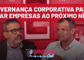 Marcelo Veras e Ronan Maia conversando sobre governança corporativa no estúdio do IPOGcast, episódio 11